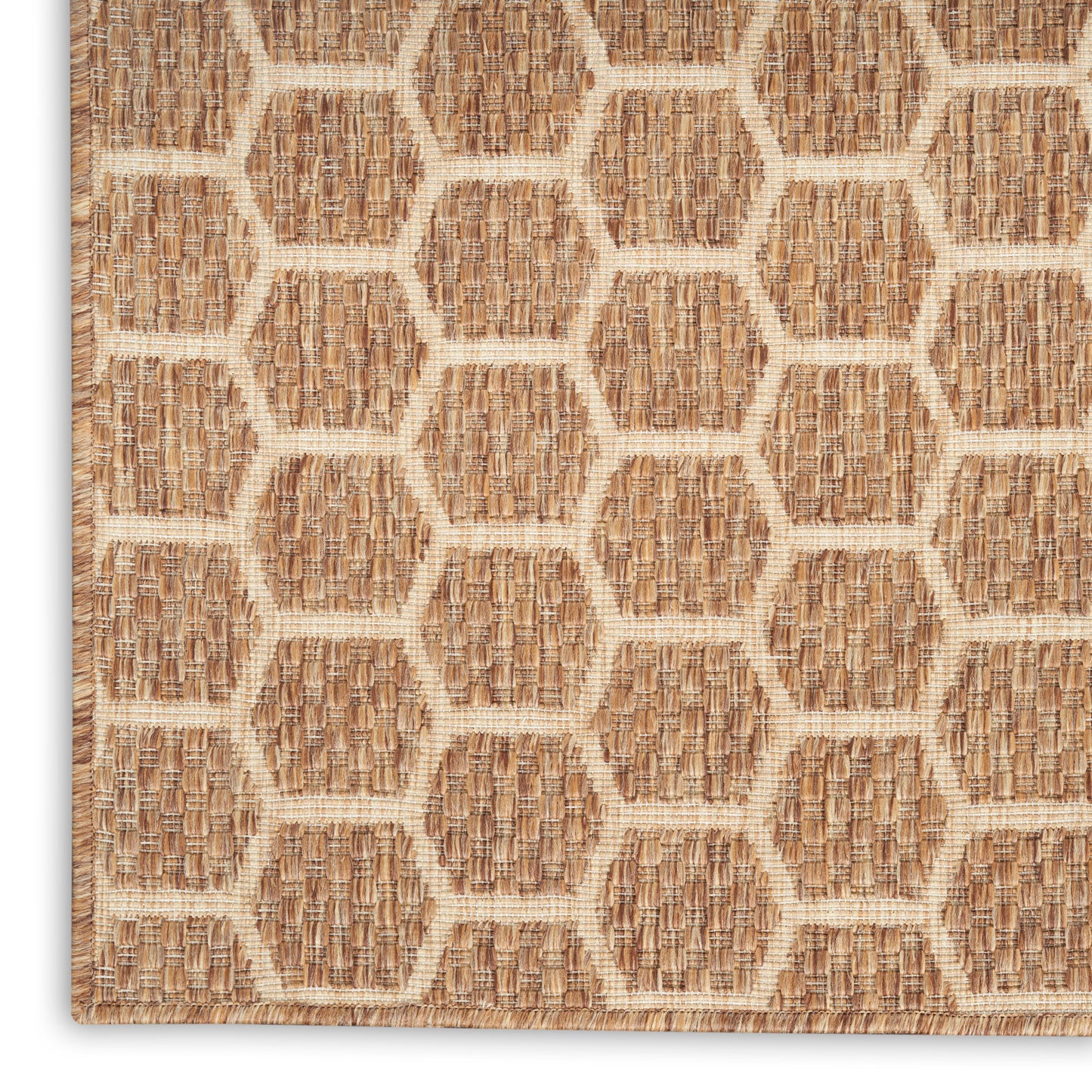 Nourison Twist Reversible 2'2" x 8' Natural Modern Rug