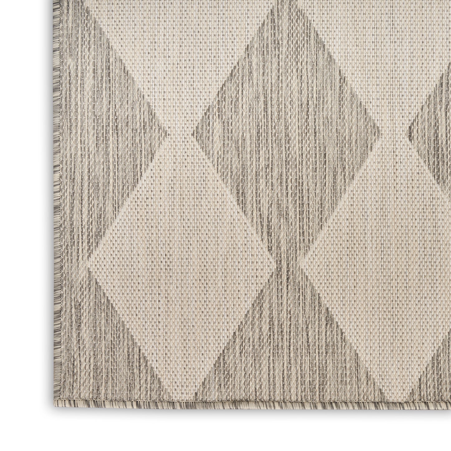 Nourison Positano 4' x 6' Light Grey Modern Rug