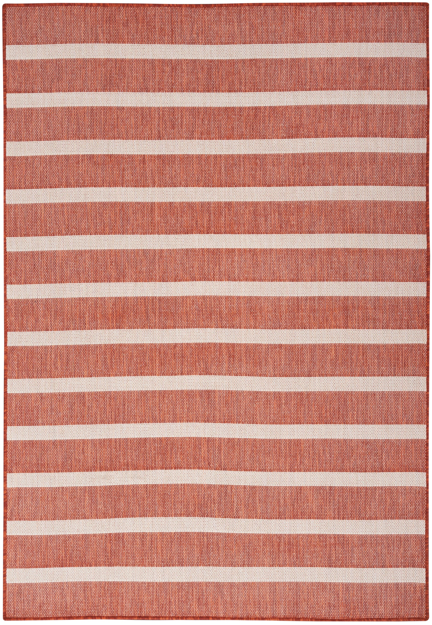 Nourison Positano 6' x 9' Terracotta Ivory Modern Rug