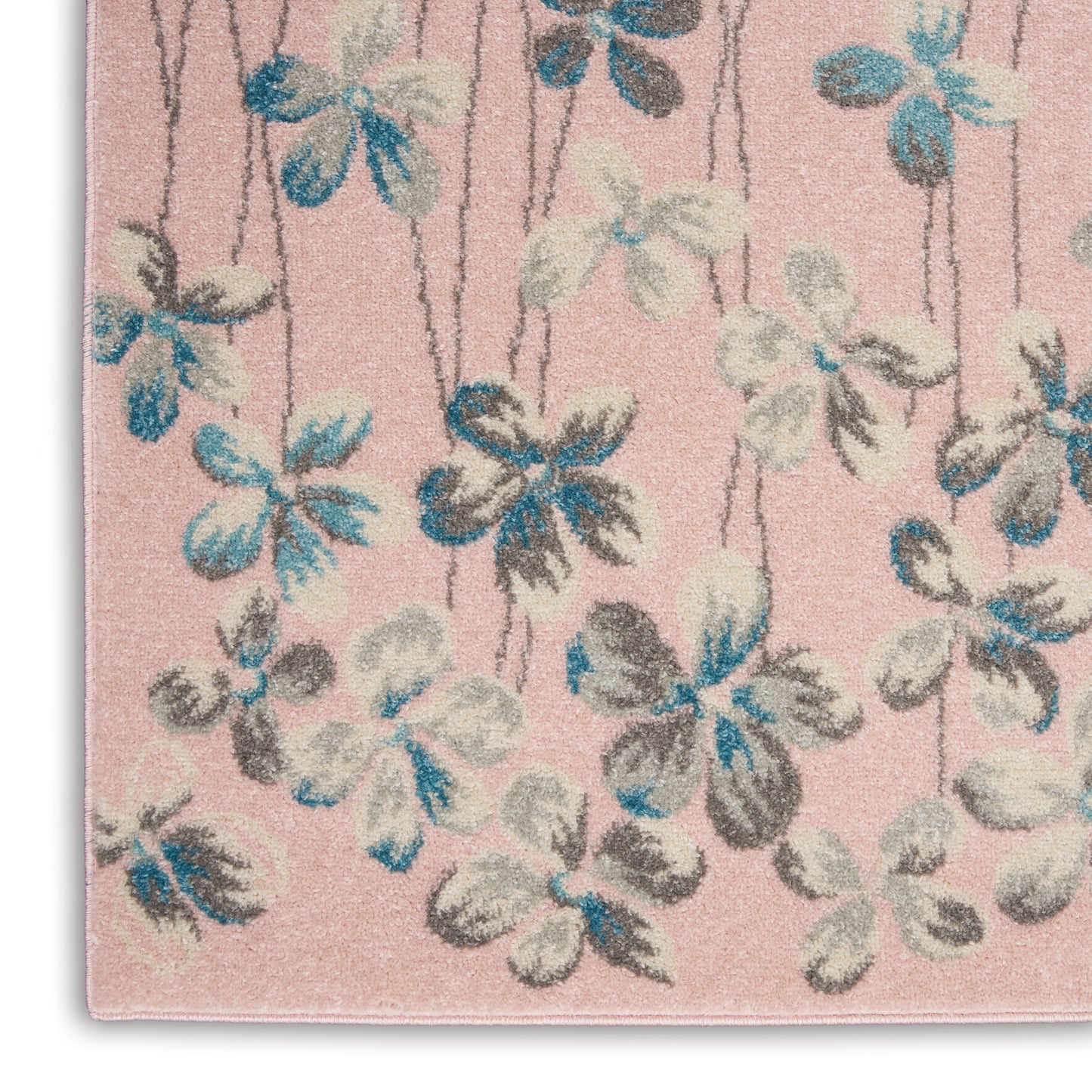 Nourison Tranquil 4' x 6' Pink Contemporary Indoor Rug