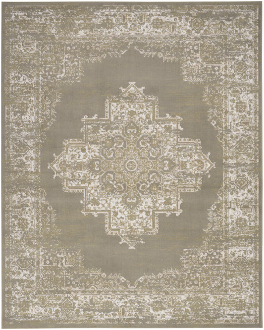 Nourison Grafix 5'3" x 7'3" Olive Vintage Indoor Rug