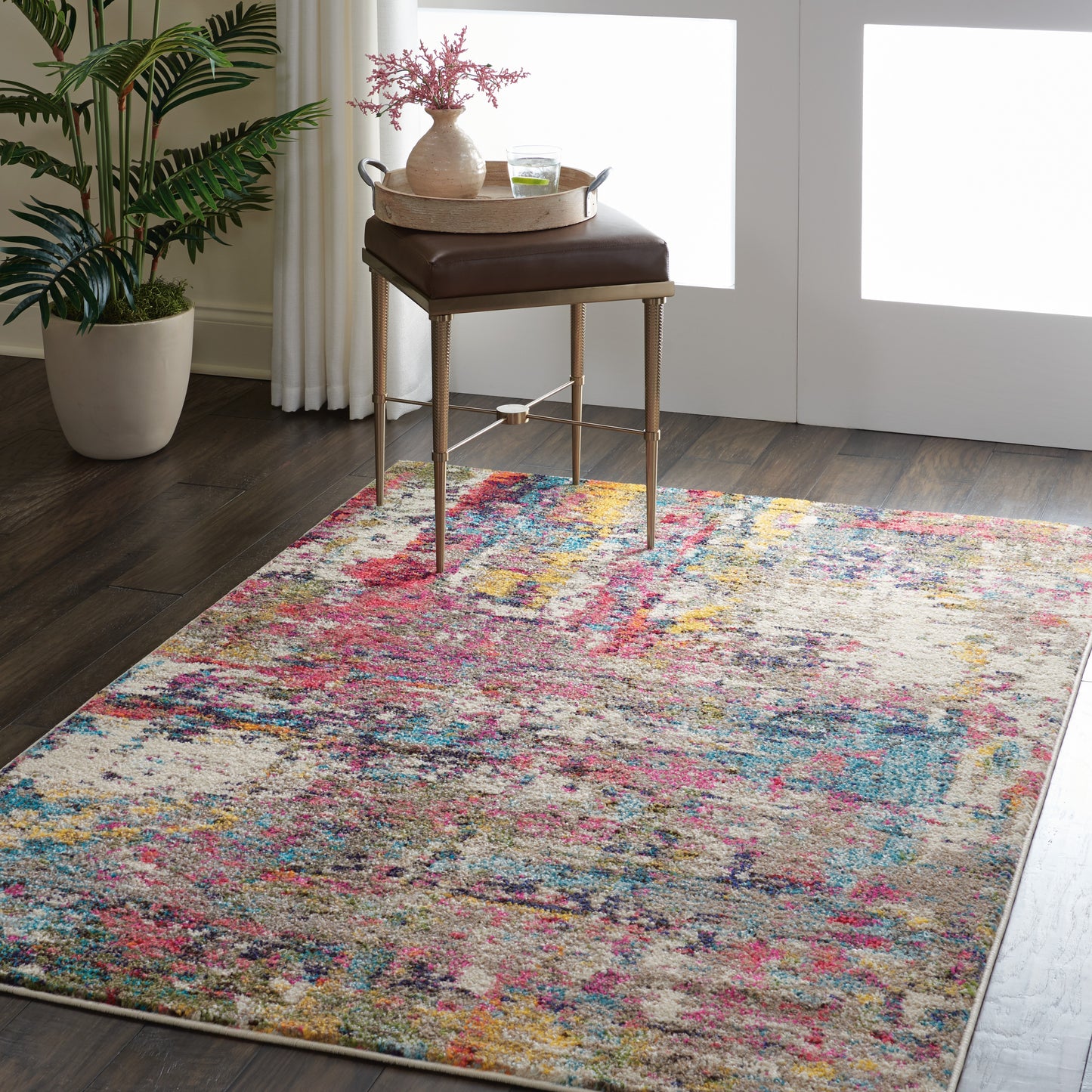 Nourison Celestial 3'11" x 5'11" Sunset Modern Indoor Rug