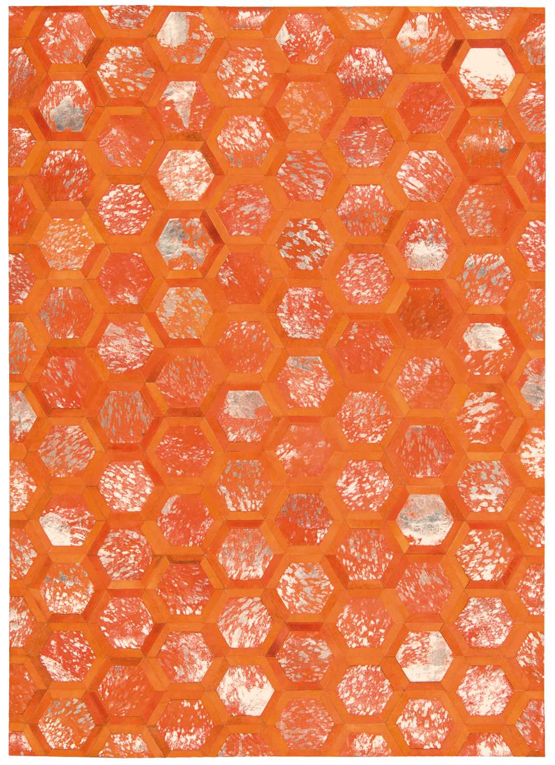 Michael Amini City Chic 5'3" x 7'5" Tangerine Modern Indoor Rug