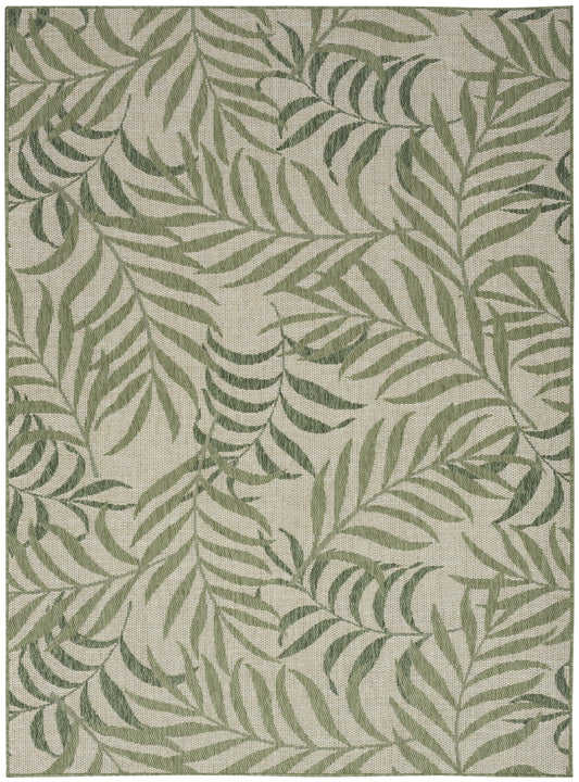 Nourison Garden Oasis 6' x 9' Ivory Green Outdoor Rug