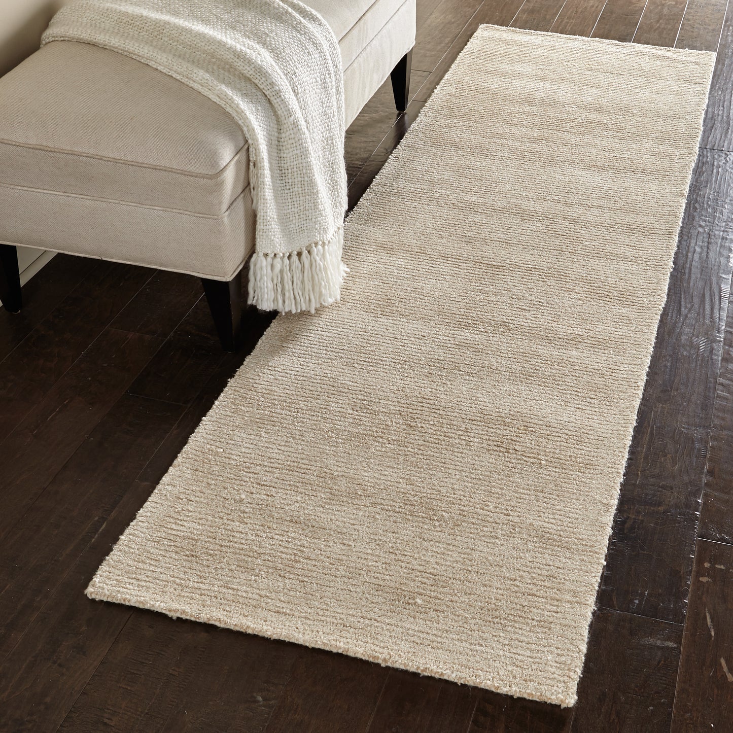 Nourison Weston 2'3" x 7'6" Linen Modern Indoor Rug