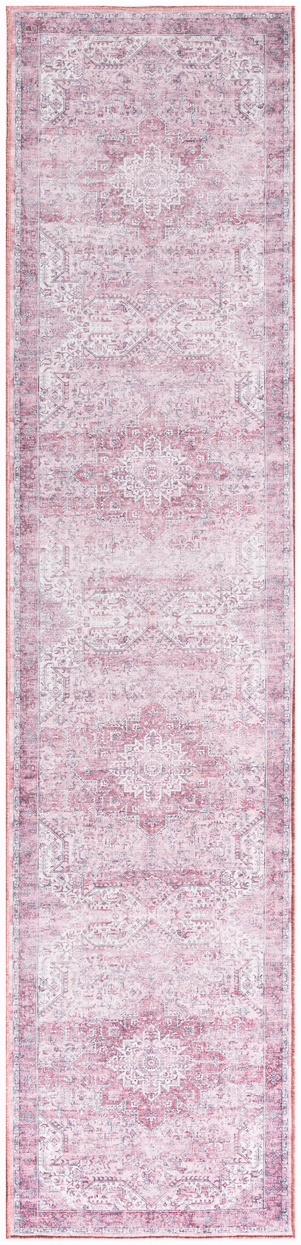 Nourison Nourison Washables 2'2" x 8' Pink Vintage Indoor Rug