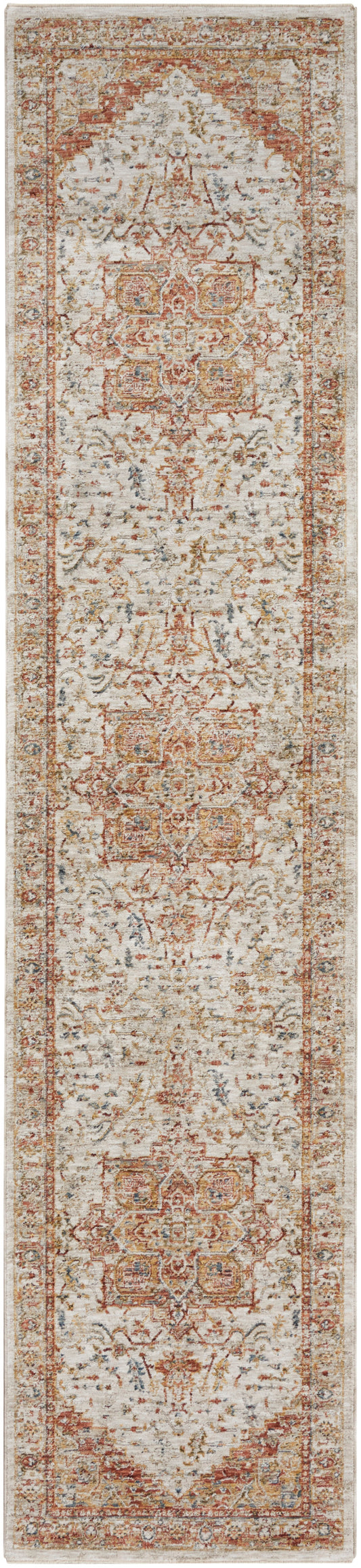 Nourison Sahar 2'3" x 10'2" Ivory Rust Vintage Indoor Rug