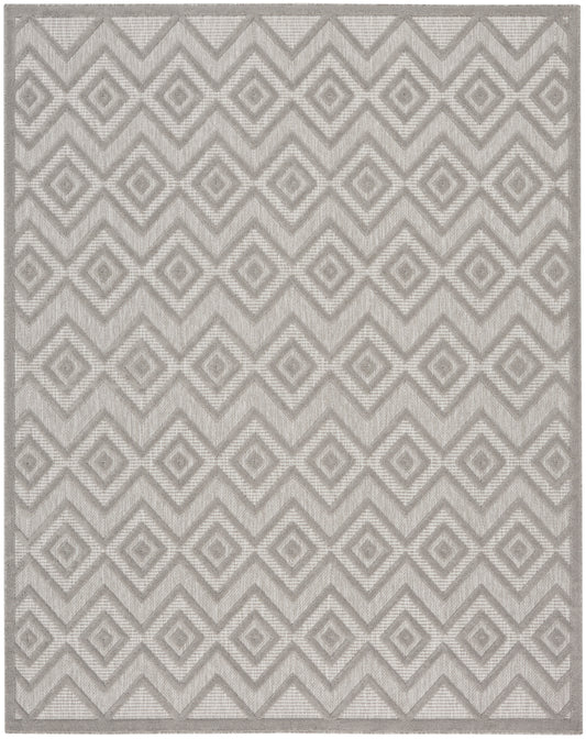 Nourison Versatile 7' x 10' Silver Grey Modern Rug