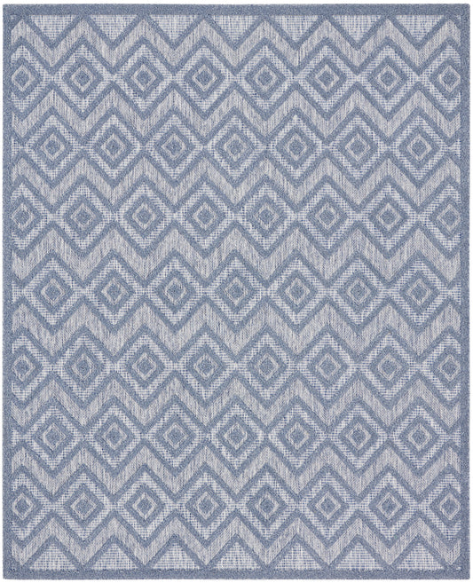 Nourison Versatile 7' x 10' Denim Blue Modern Rug