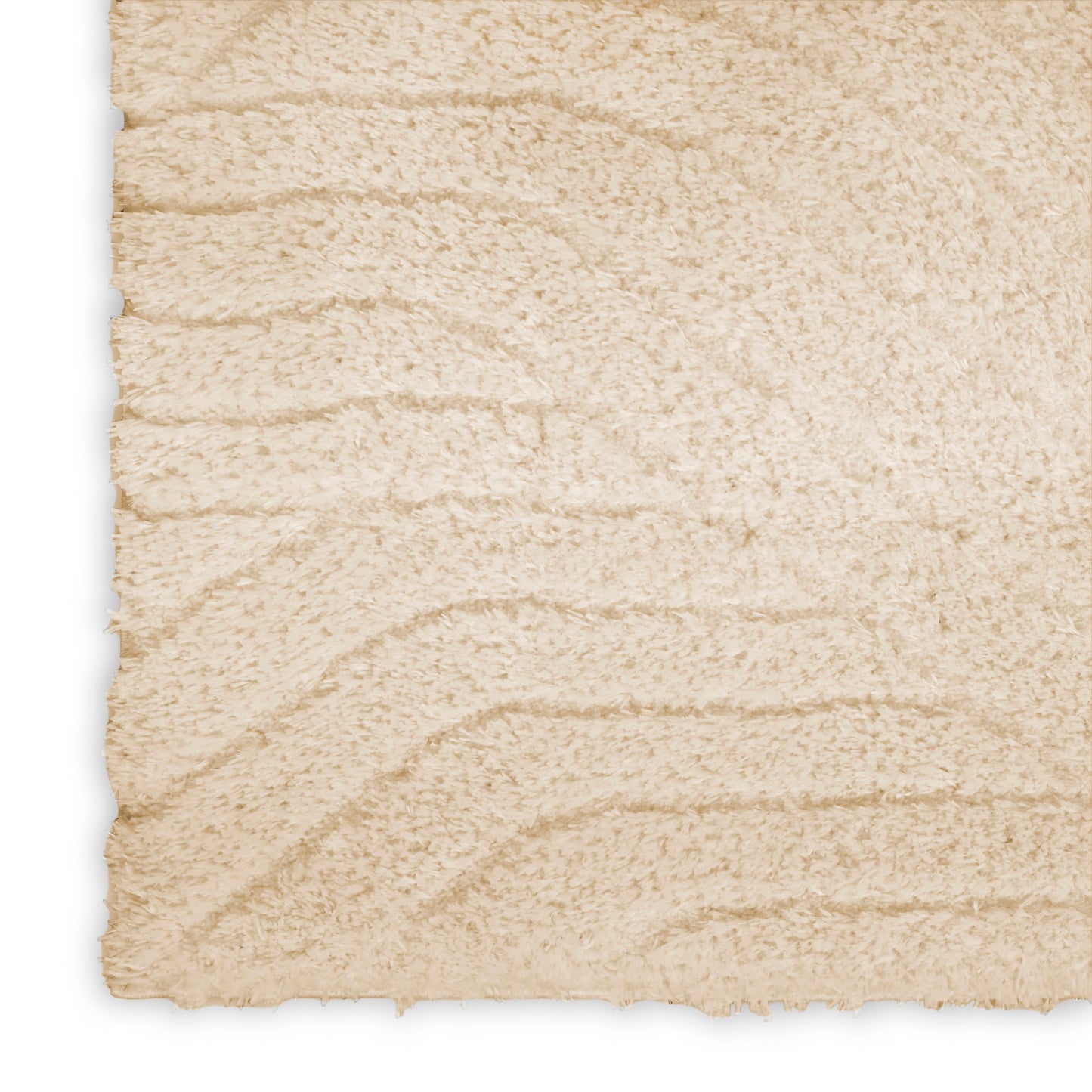 Calvin Klein Surfaces 5'2" x 7' Beige Shag Indoor Rug