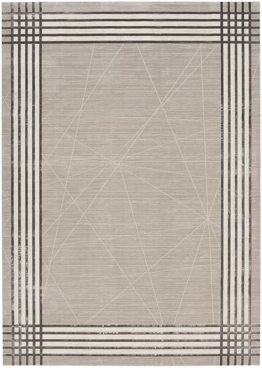 Nourison Desire 7'10" x 9'10" Grey Silver Modern Indoor Rug