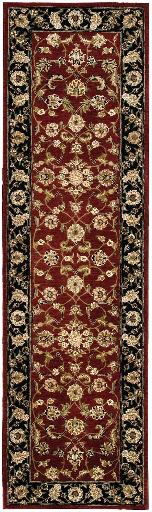 Nourison Nourison 2000 2'3" x 8' Burgundy Traditional Indoor Rug