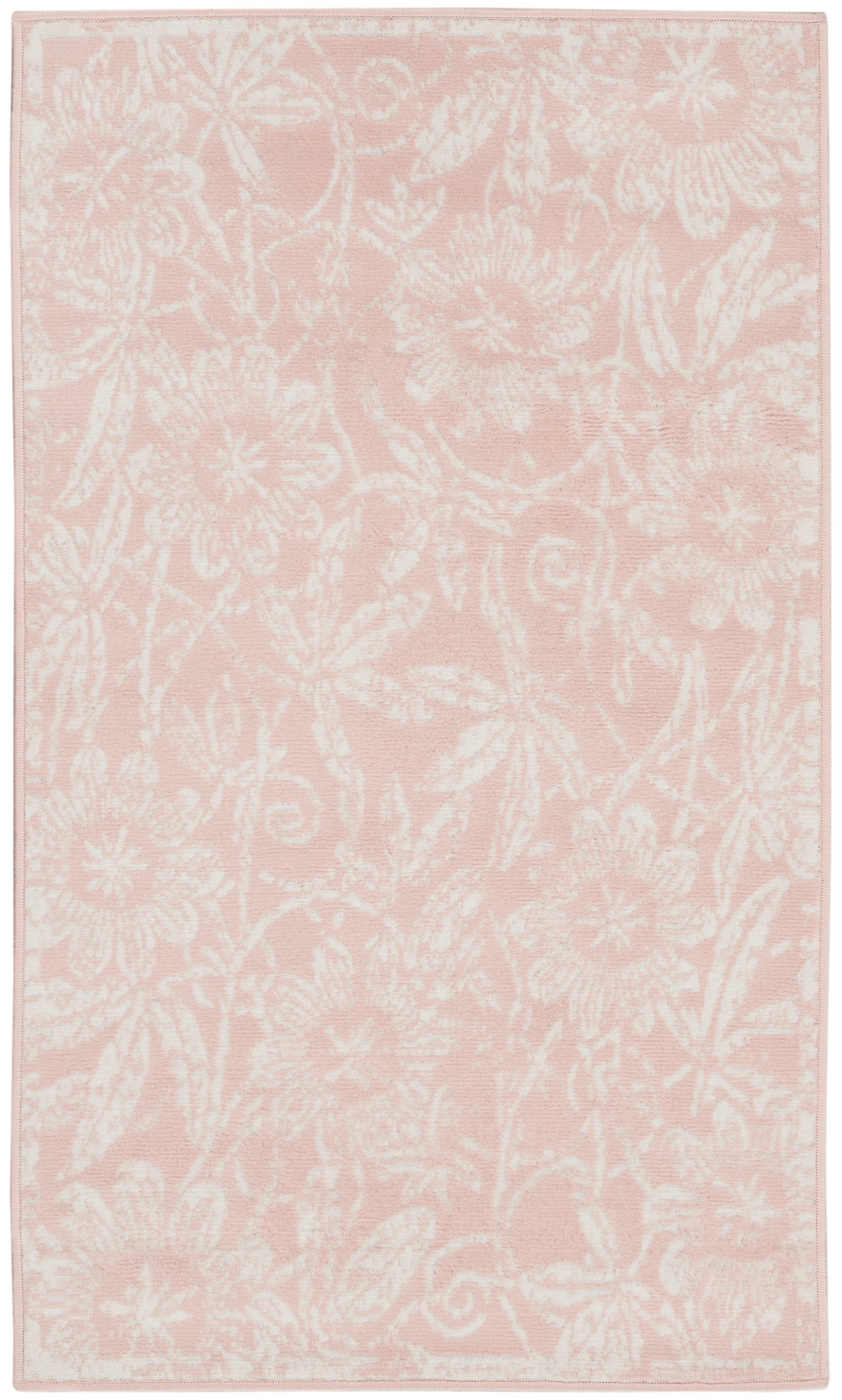 Nourison Whimsicle 3' x 5' Pink Farmhouse Indoor Rug