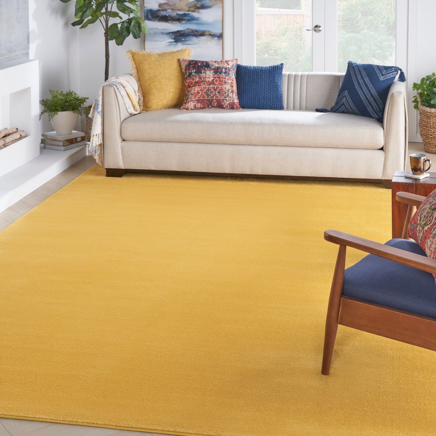 Nourison Nourison Essentials 10' x 14' Yellow Outdoor Rug