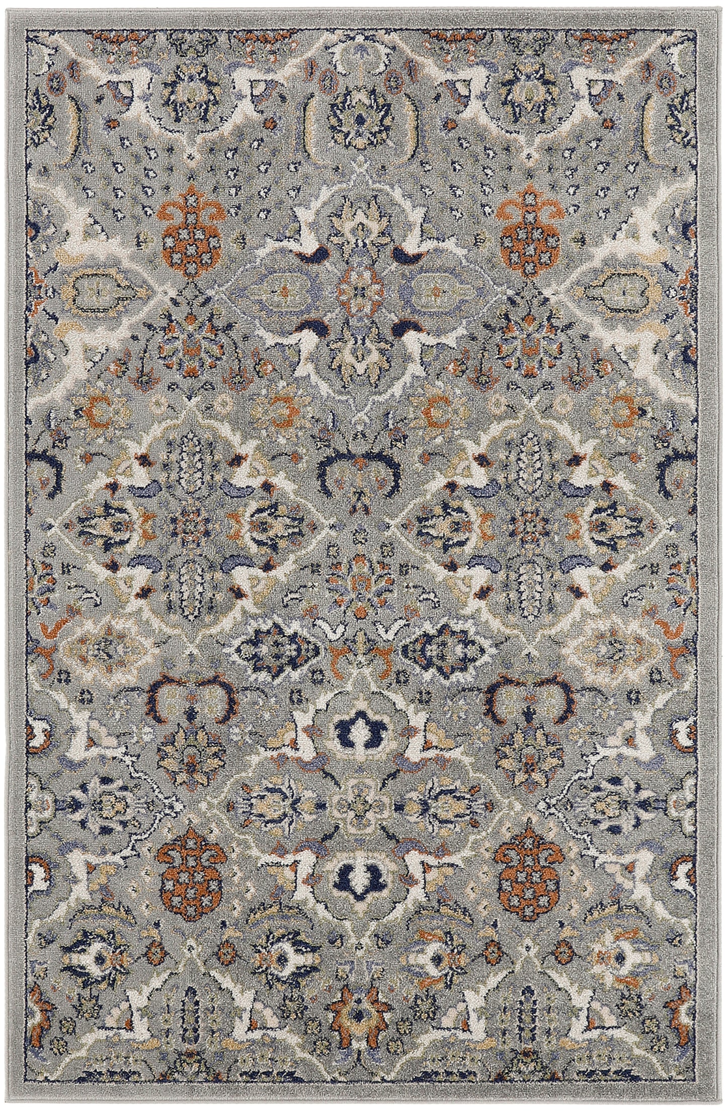 Nourison Allur 5'3" x 7'3" Grey Bohemian Indoor Rug