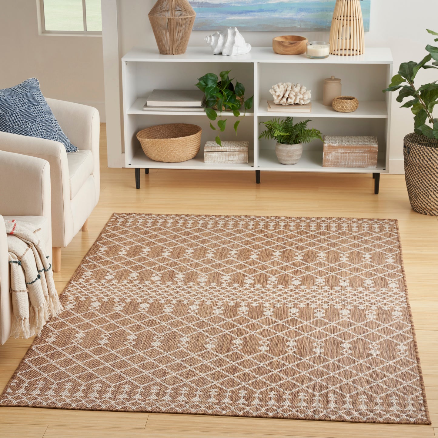 Nourison Positano 4' x 6' Jute Modern Rug