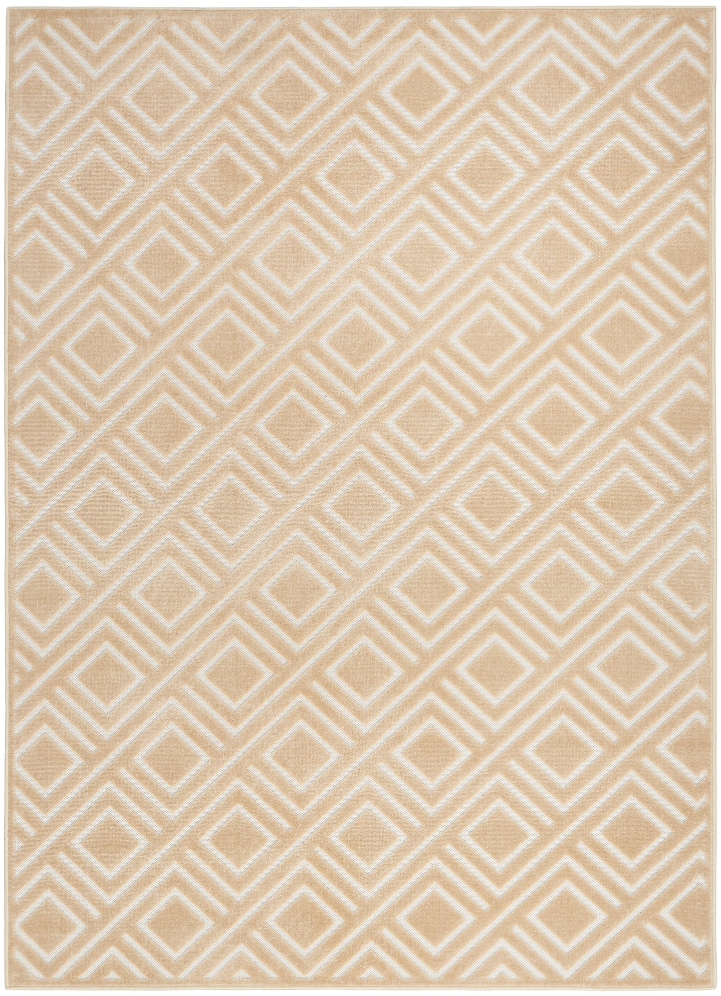 Nourison Care Free 3'11" x 5'11" Taupe Modern Indoor Rug