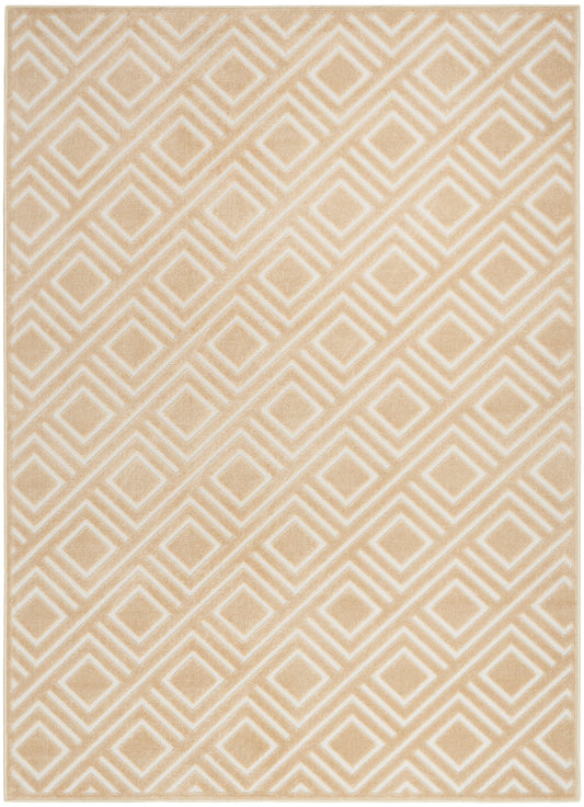 Nourison Care Free 3'11" x 5'11" Taupe Modern Indoor Rug