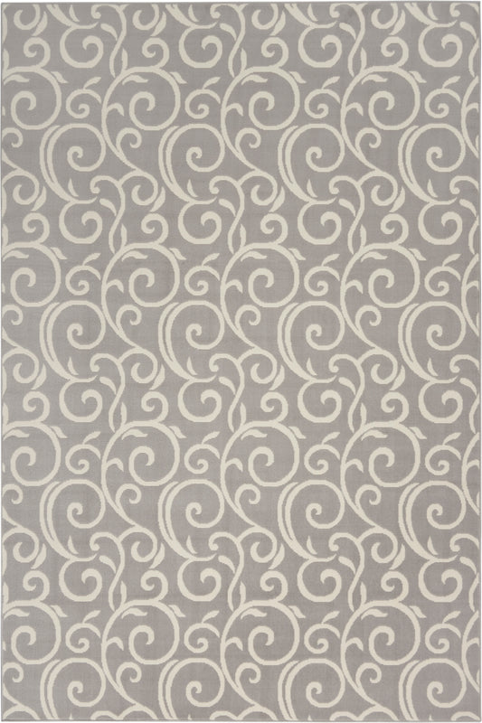 Nourison Grafix 5'3" x 7'3" Grey Contemporary Indoor Rug