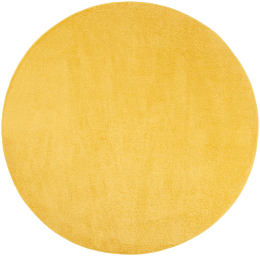 Nourison Nourison Essentials 8' x Round Yellow Outdoor Rug