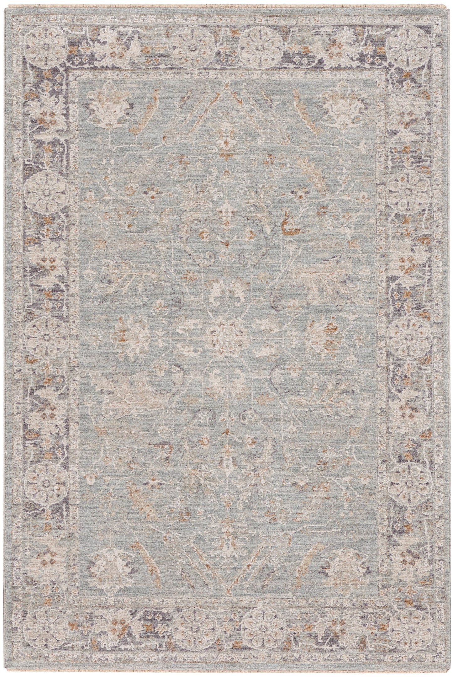 Nourison Infinite 3'11" x 5'11" Blue Ivory Vintage Indoor Rug