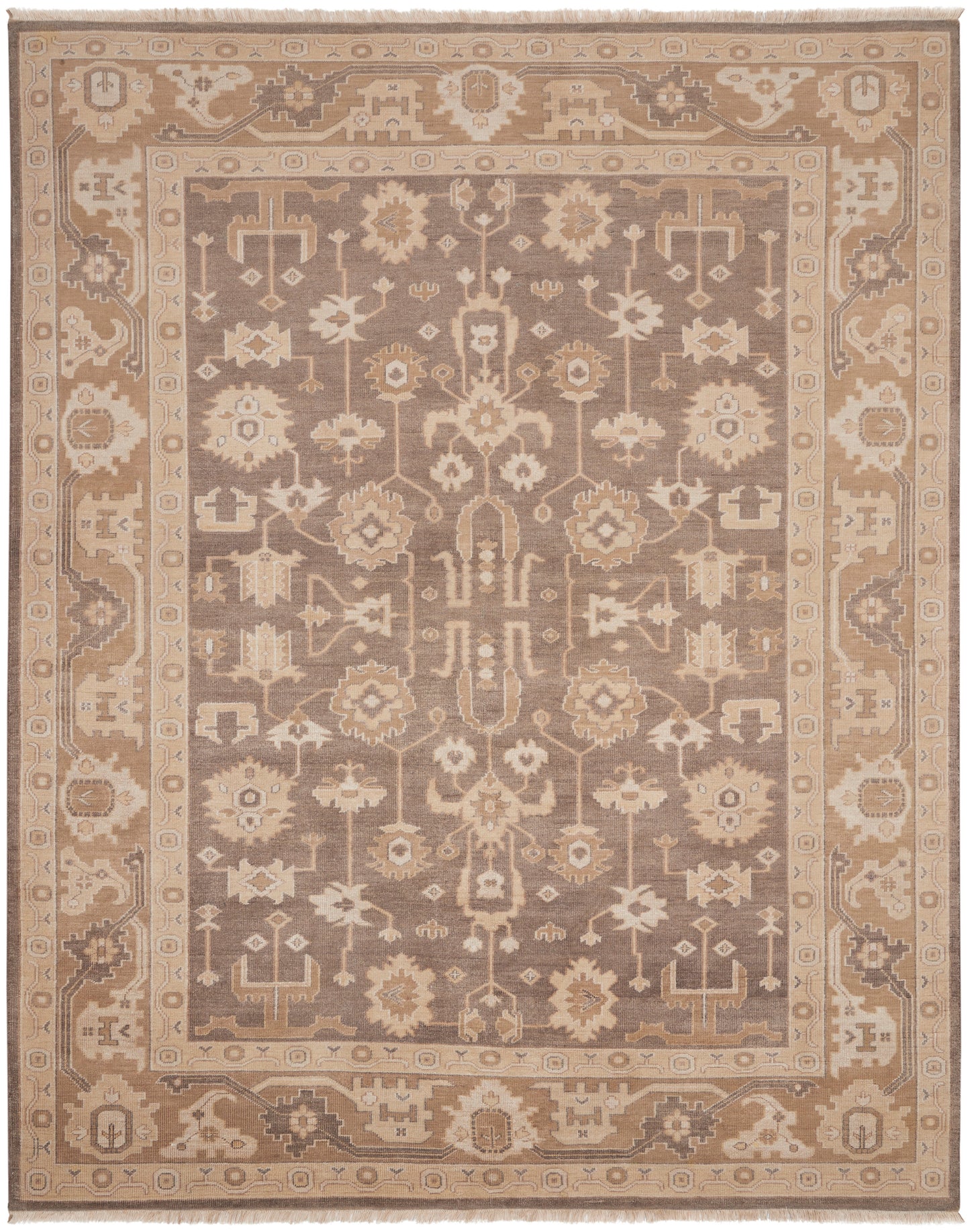 Nourison Aldora 7'9" x 9'9" Mocha Vintage Indoor Rug