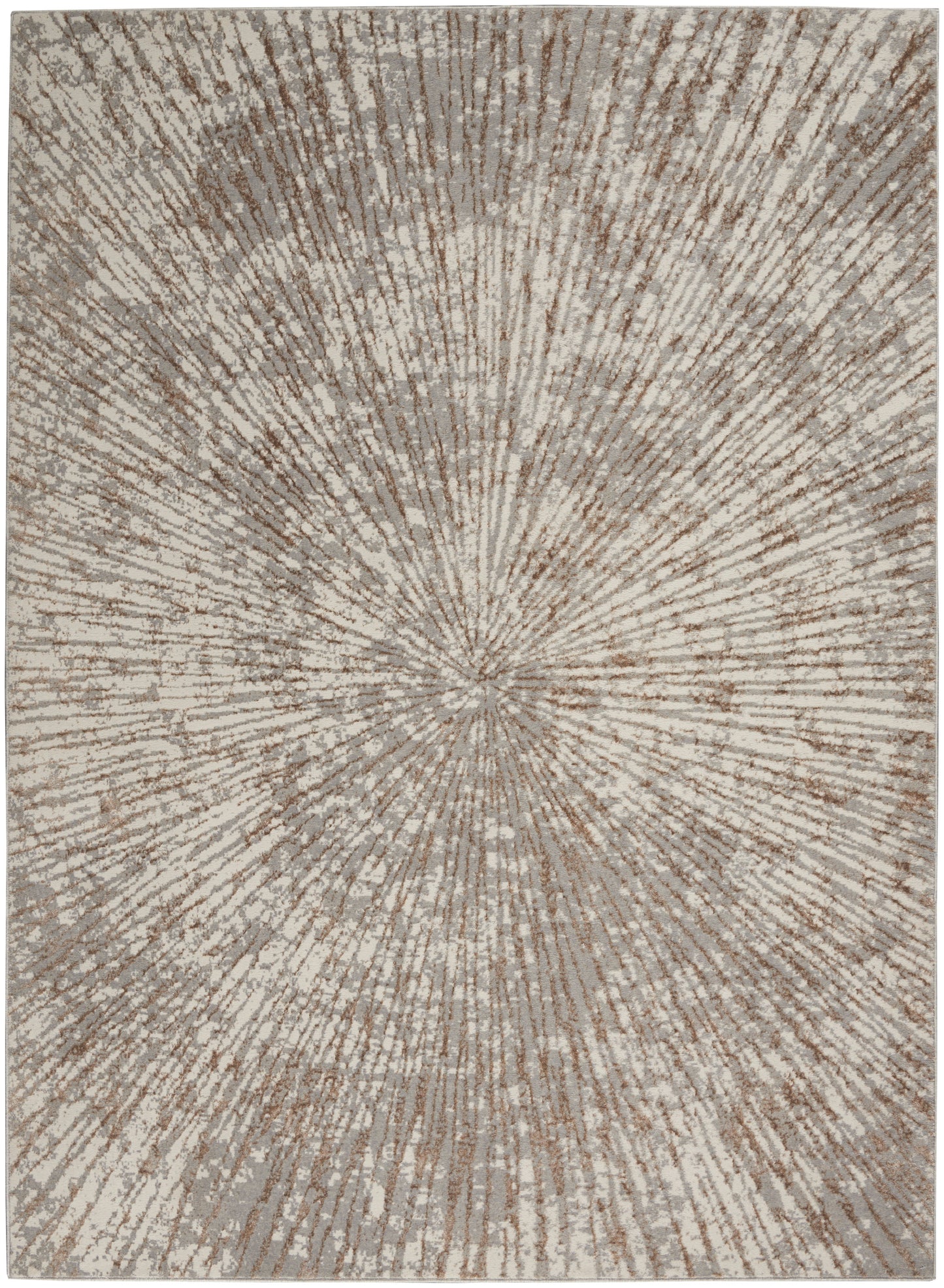 Inspire Me! Home Décor Metallic 6' x 9' Grey Mocha Glam Indoor Rug