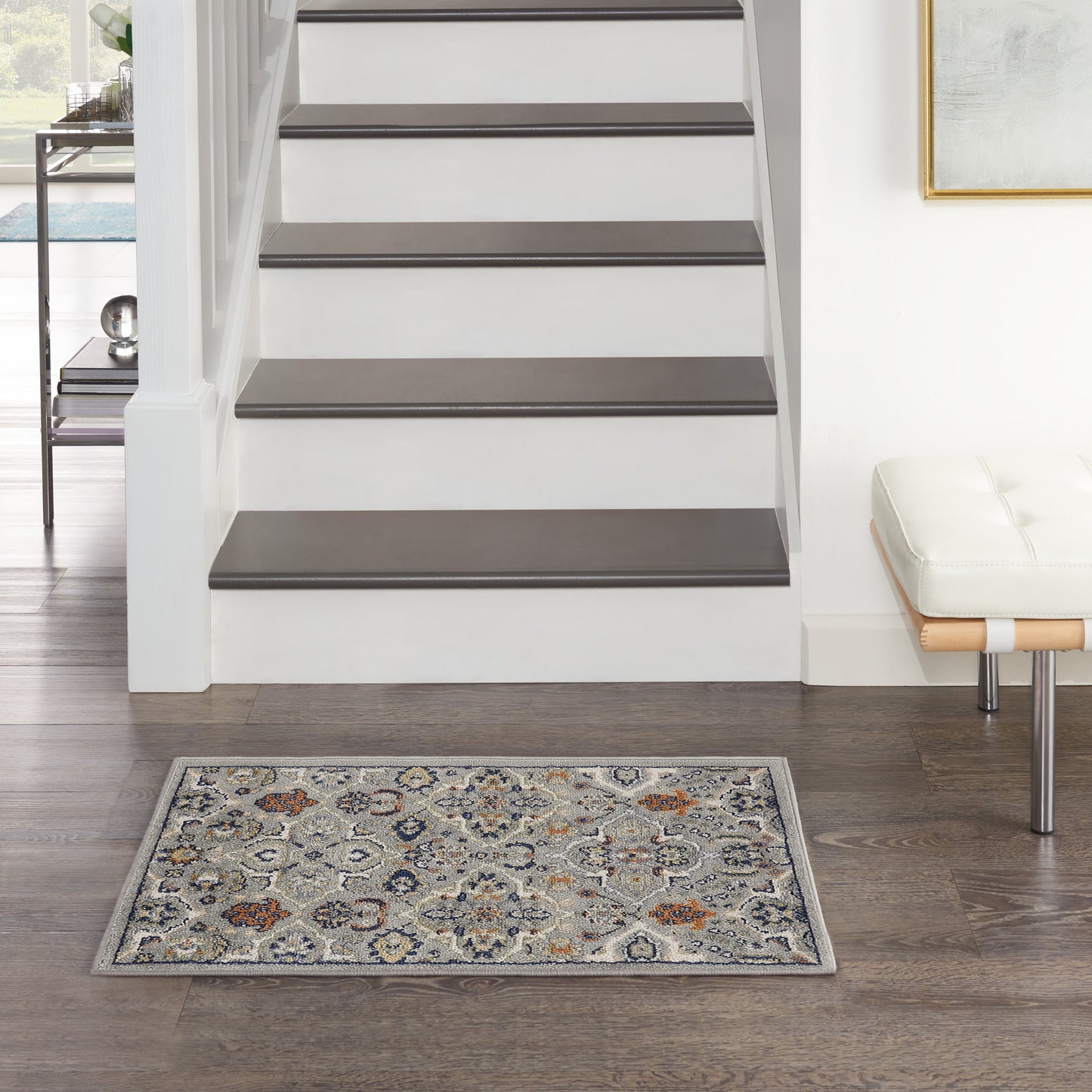 Nourison Allur 2' x 3' Grey Bohemian Indoor Rug