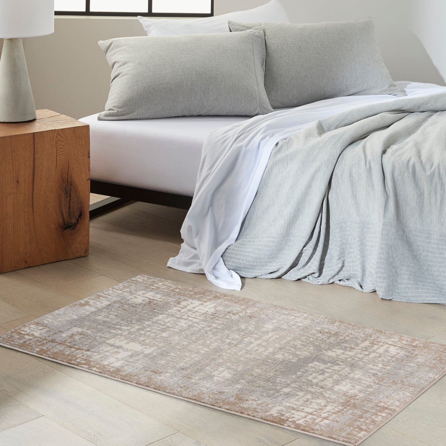 Calvin Klein CK950 Rush 2'2" x 3'9" Ivory Taupe Modern Indoor Rug