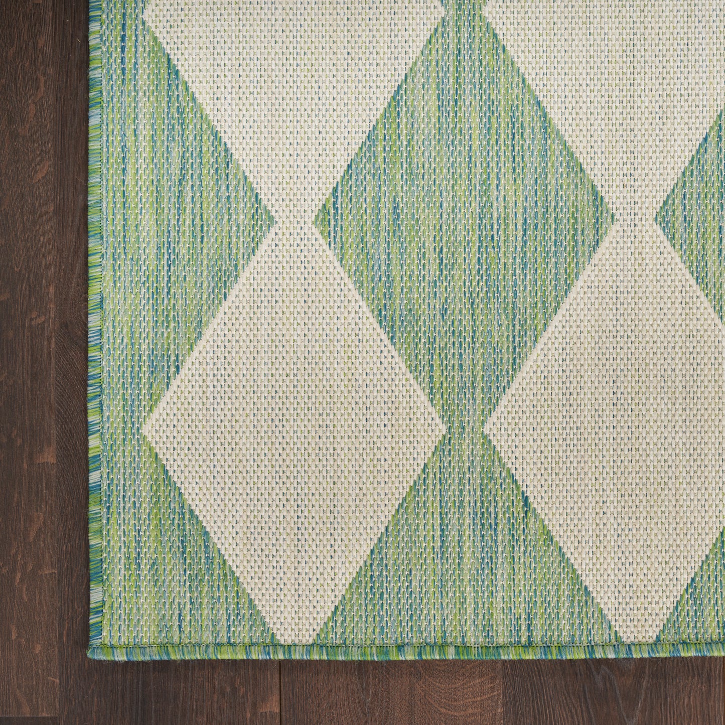 Nourison Positano 4' x 6' Blue Green Modern Rug