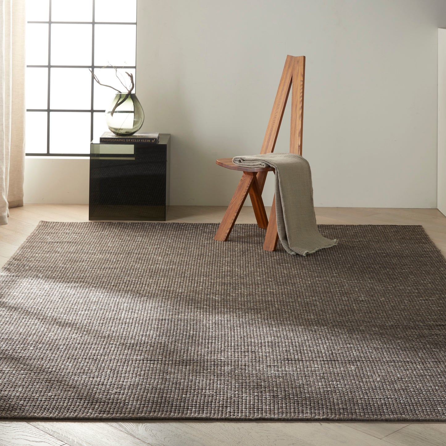 Calvin Klein Home Lowland 7'9" x 9'9" Flint Modern Indoor Rug