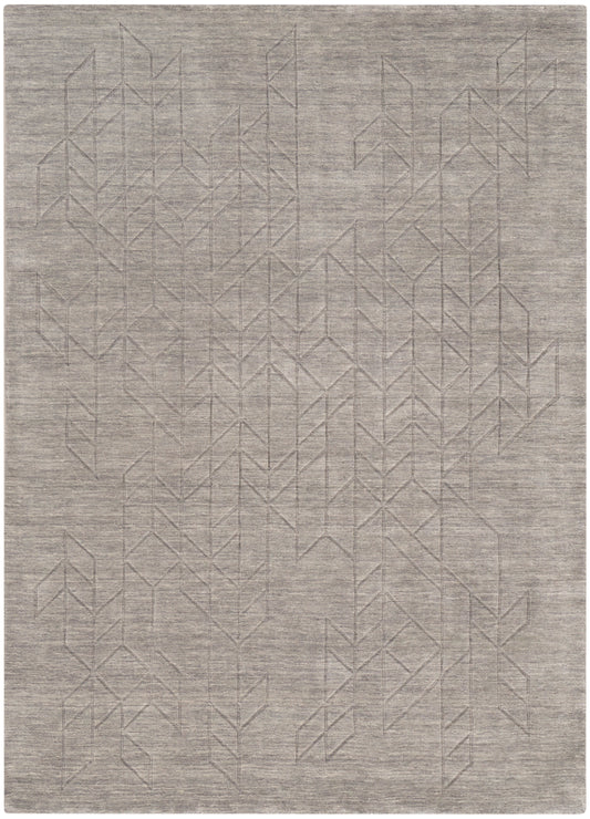 Nourison Alessia 7'9" x 9'9" Grey Modern Indoor Rug