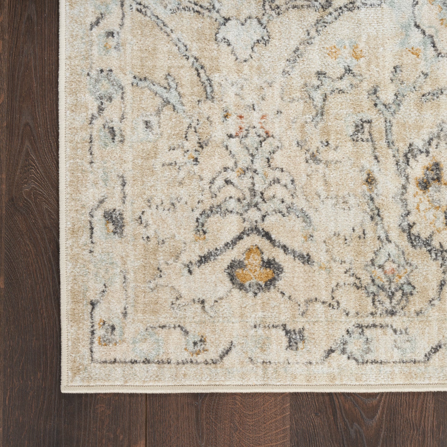 Nourison Oushak Home 9' x 12' Cream Vintage Indoor Rug