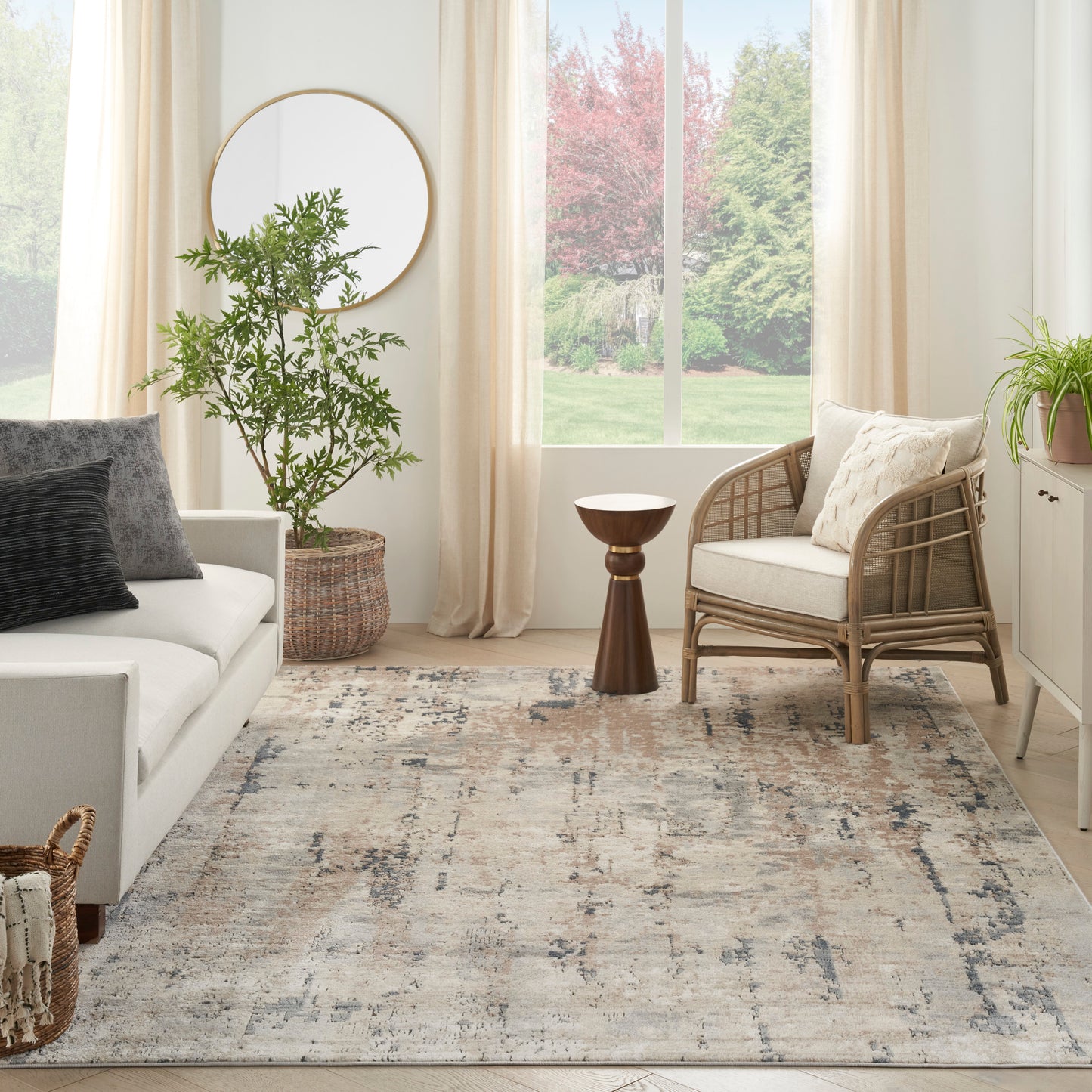 Nourison Quarry 8'10" x 11'10" Beige Grey Modern Indoor Rug