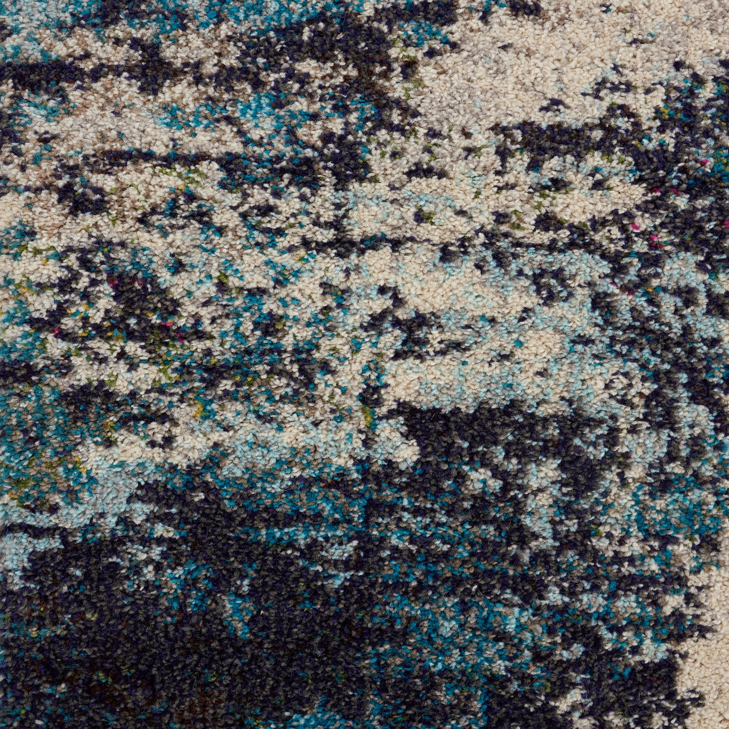 Nourison Celestial 6' x 9' Ivory/Teal Blue Modern Indoor Rug