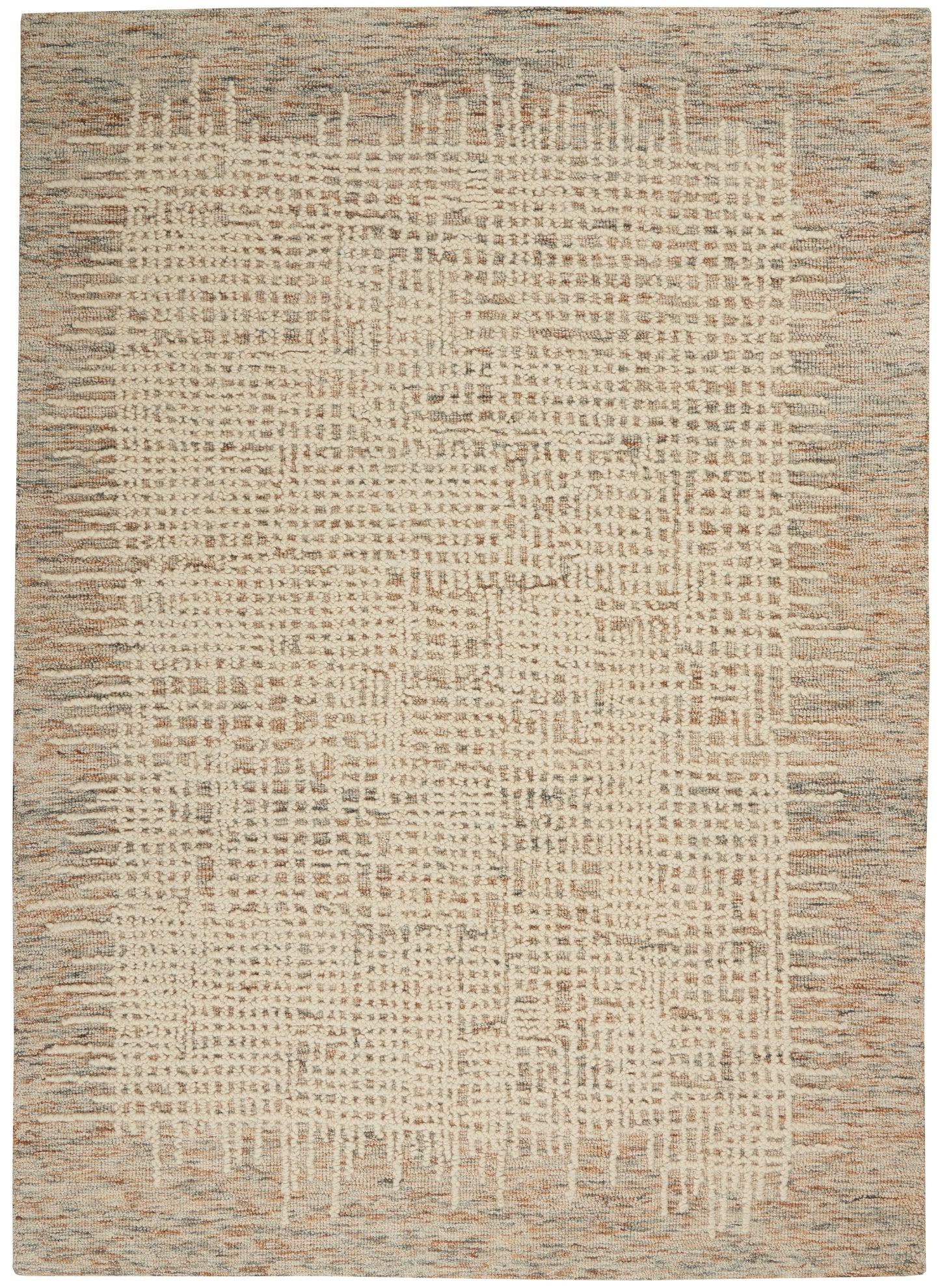 Nourison Colorado 3'9" x 5'9" Beige Multicolor Rustic Indoor Rug