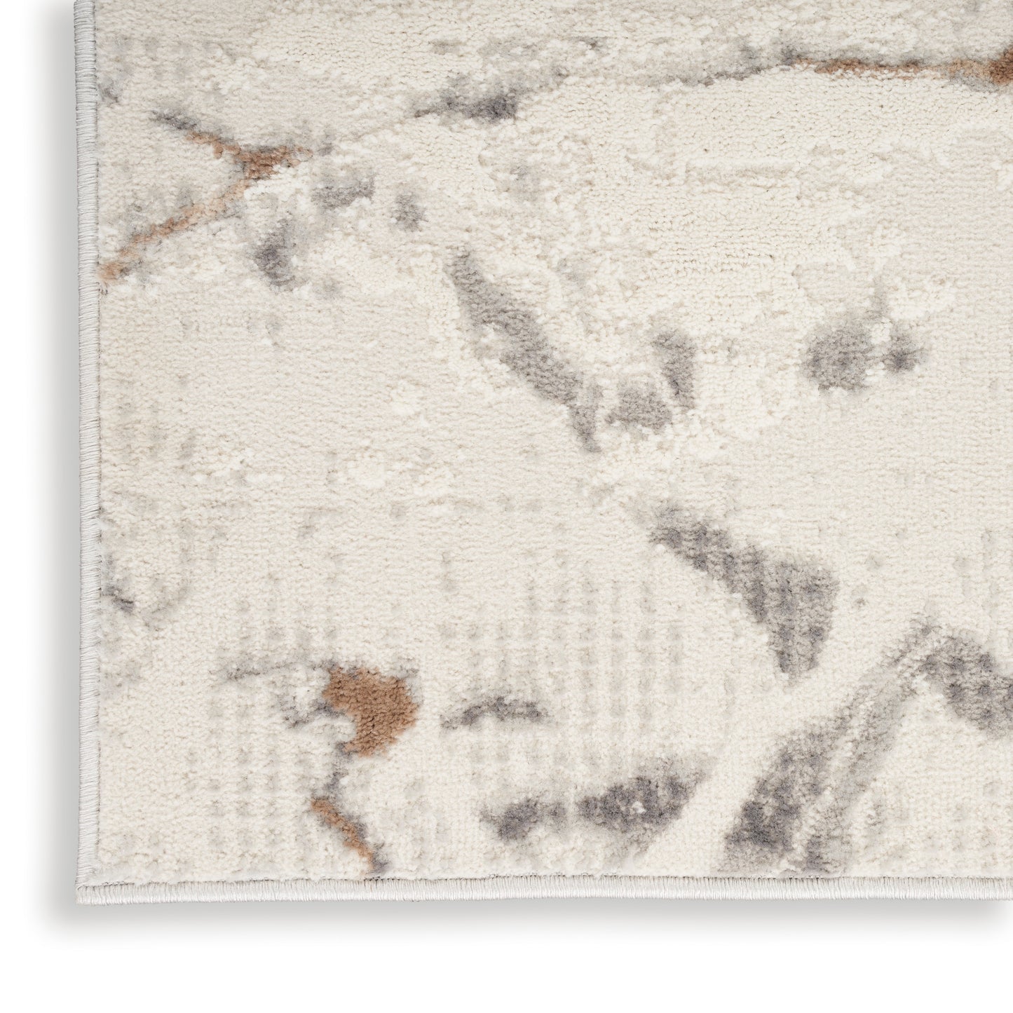 Nourison Elation 5'3" x 7'3" Ivory Grey Modern Indoor Rug