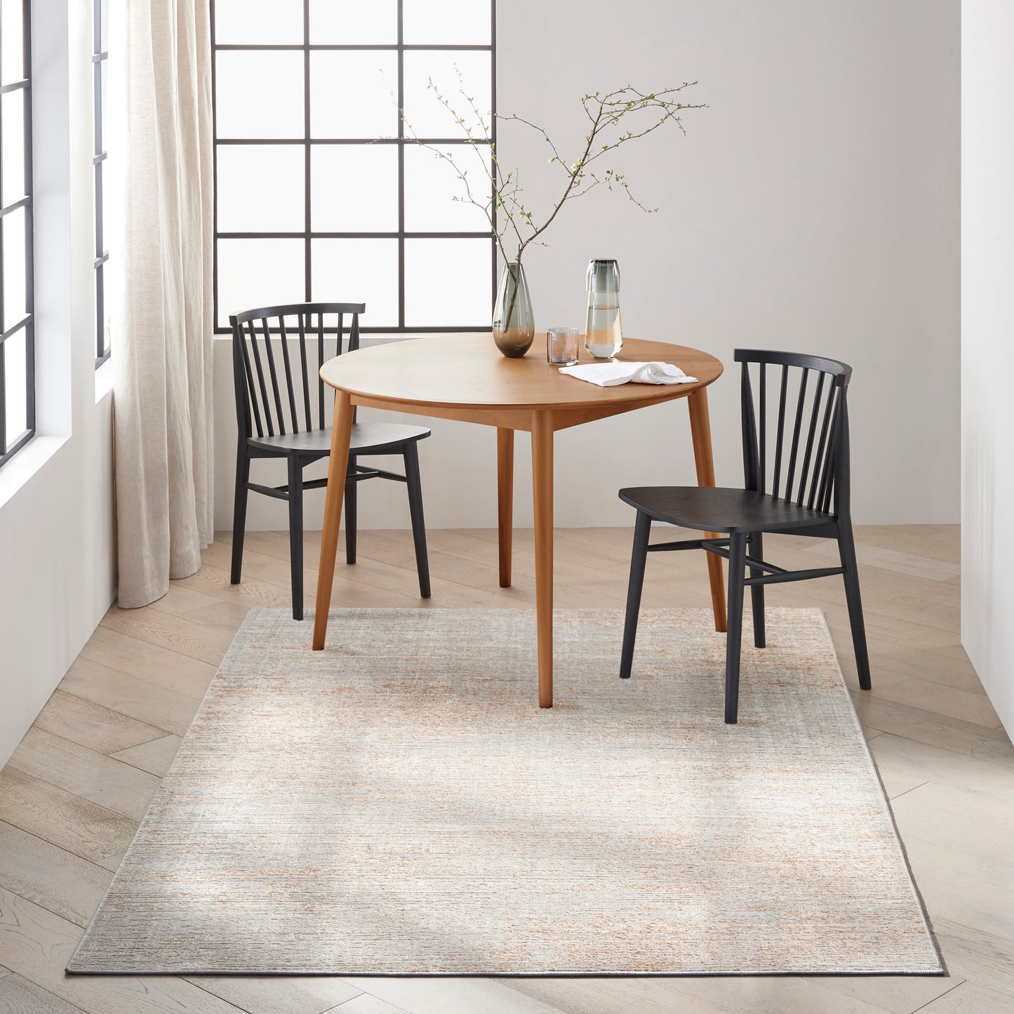 Calvin Klein Captivating 7'10" x 9'10" Grey Beige Modern Indoor Rug