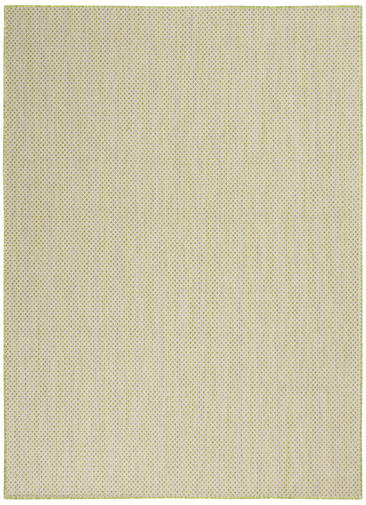 Nourison Courtyard 4' x 6' Ivory Green Modern Rug