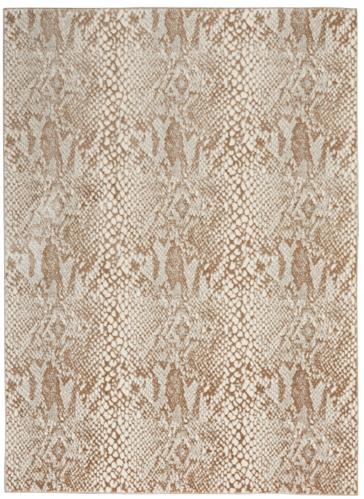 Nourison Solace 5'3" x 7'3" Ivory Beige Modern Indoor Rug