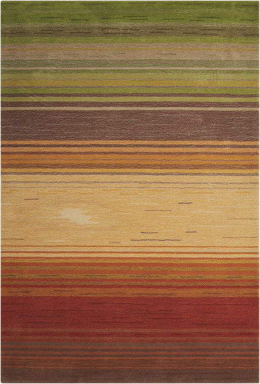 Nourison Contour 3'6" x 5'6" Harvest Contemporary Indoor Rug