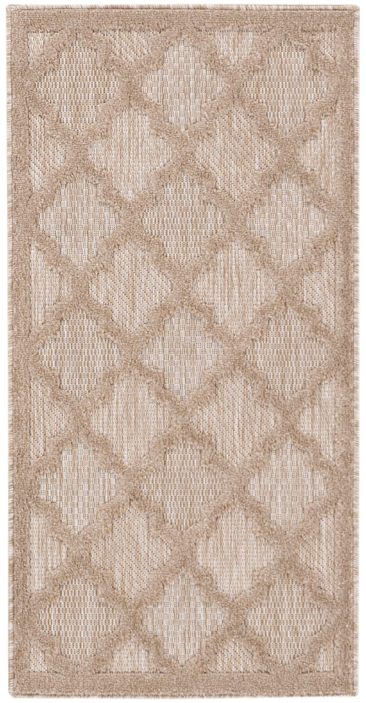 Nourison Easy Care 2' x 4' Natural Beige Modern Rug