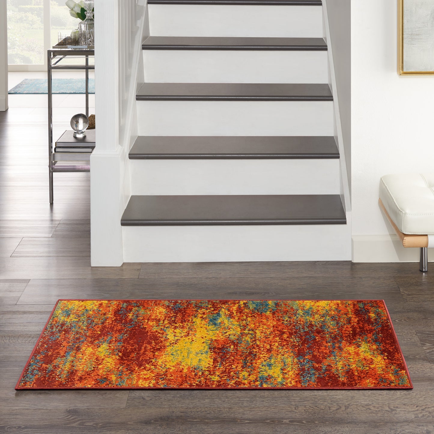 Nourison Nourison Essentials 2' x 4' Flame Modern Rug