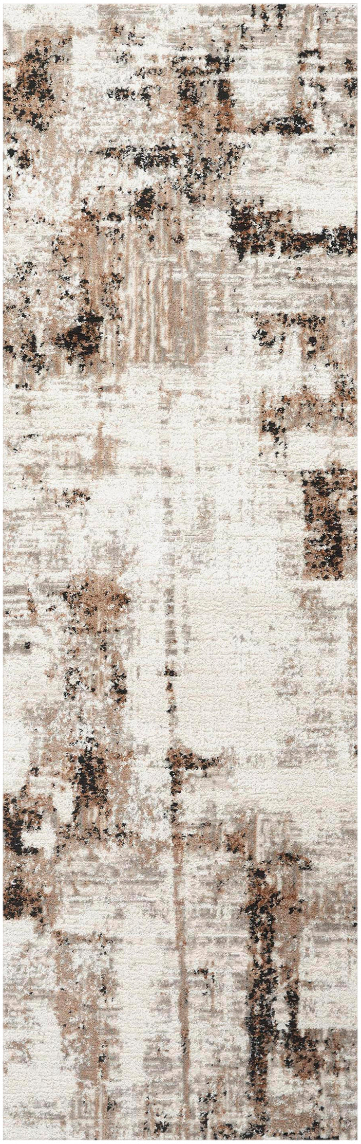 Calvin Klein Captivating 2'3" x 7'3" Cream Beige Modern Indoor Rug