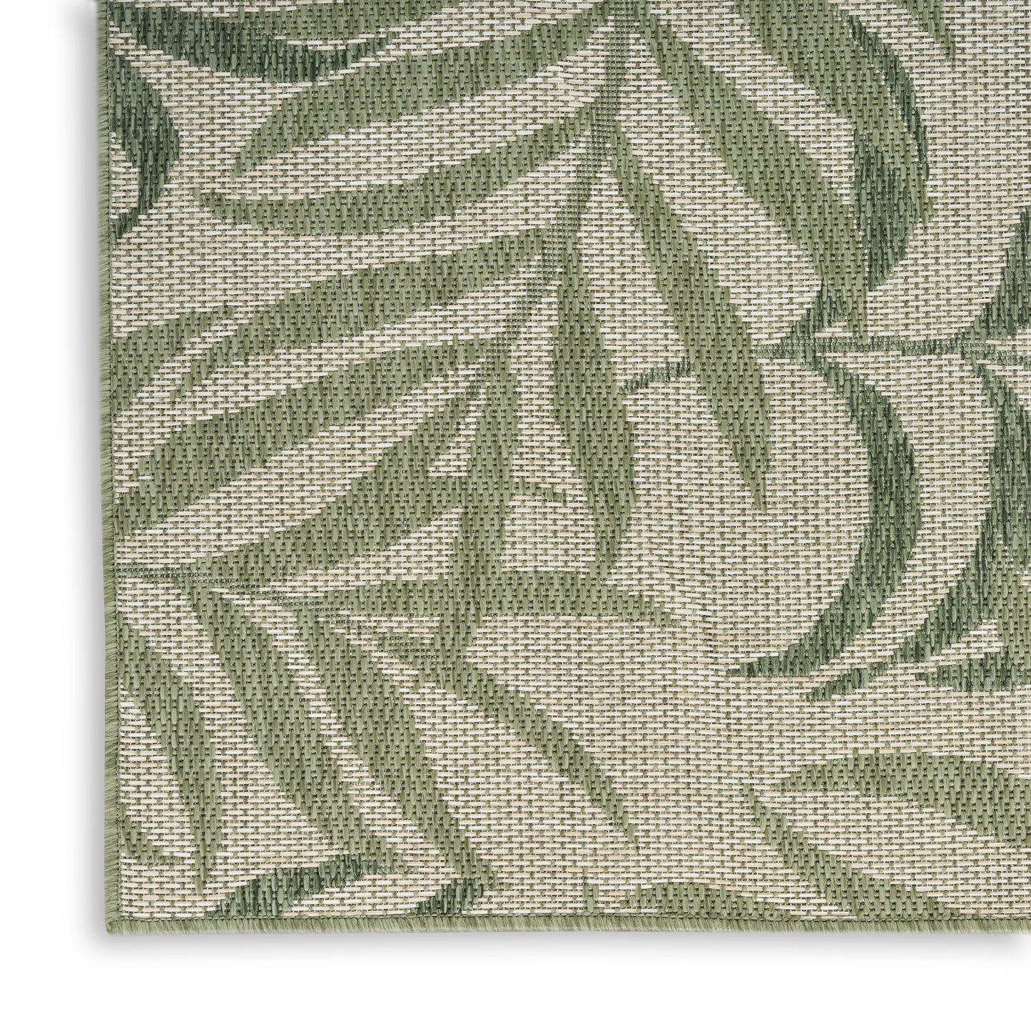 Nourison Garden Oasis 9' x 12' Ivory Green Outdoor Rug