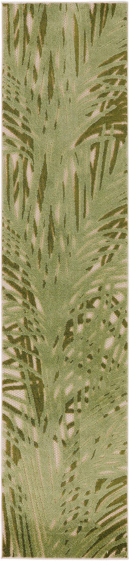 Nourison Aloha 2' x 6' Ivory Green Outdoor Rug