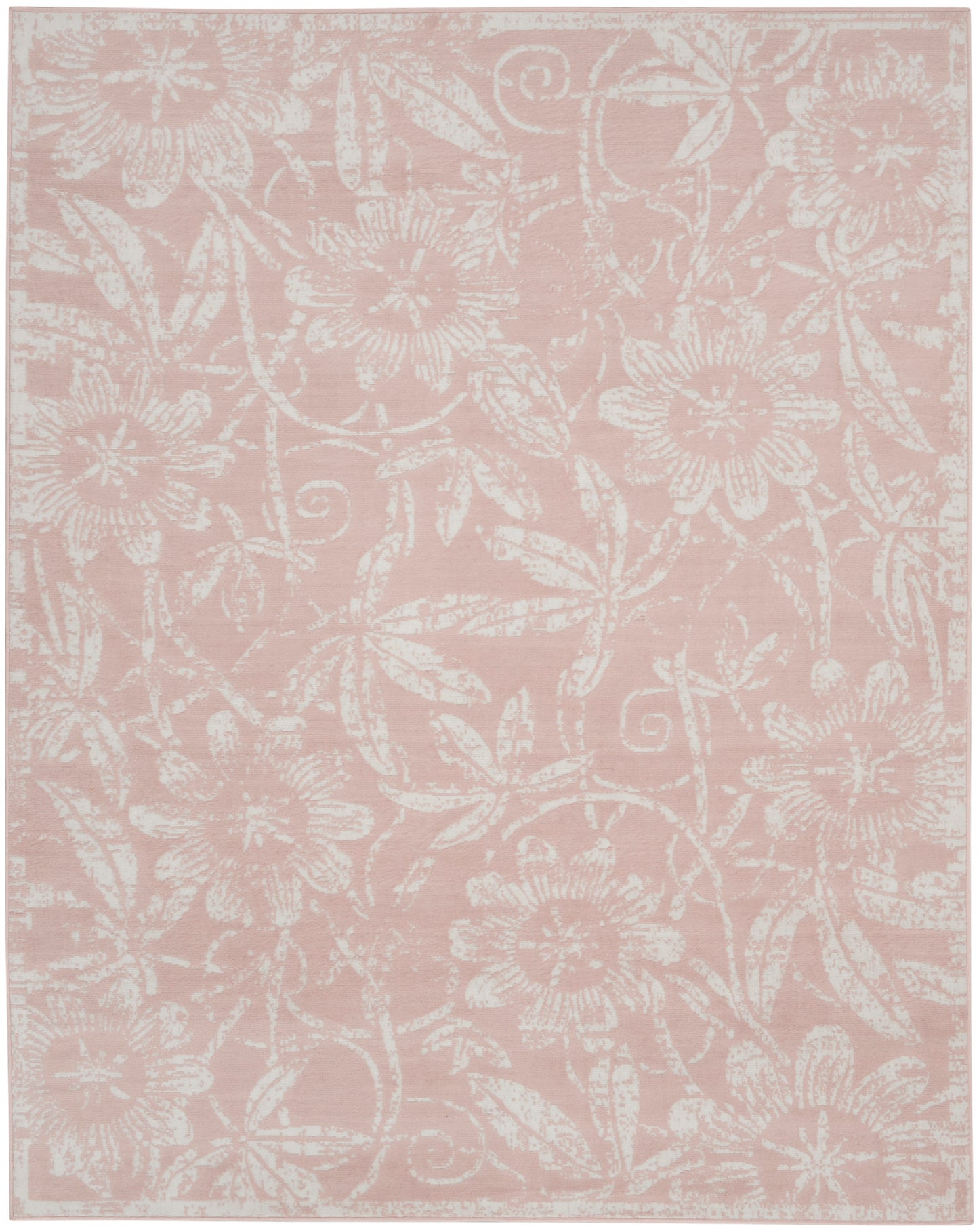 Nourison Whimsicle 7' x 10' Pink Farmhouse Indoor Rug