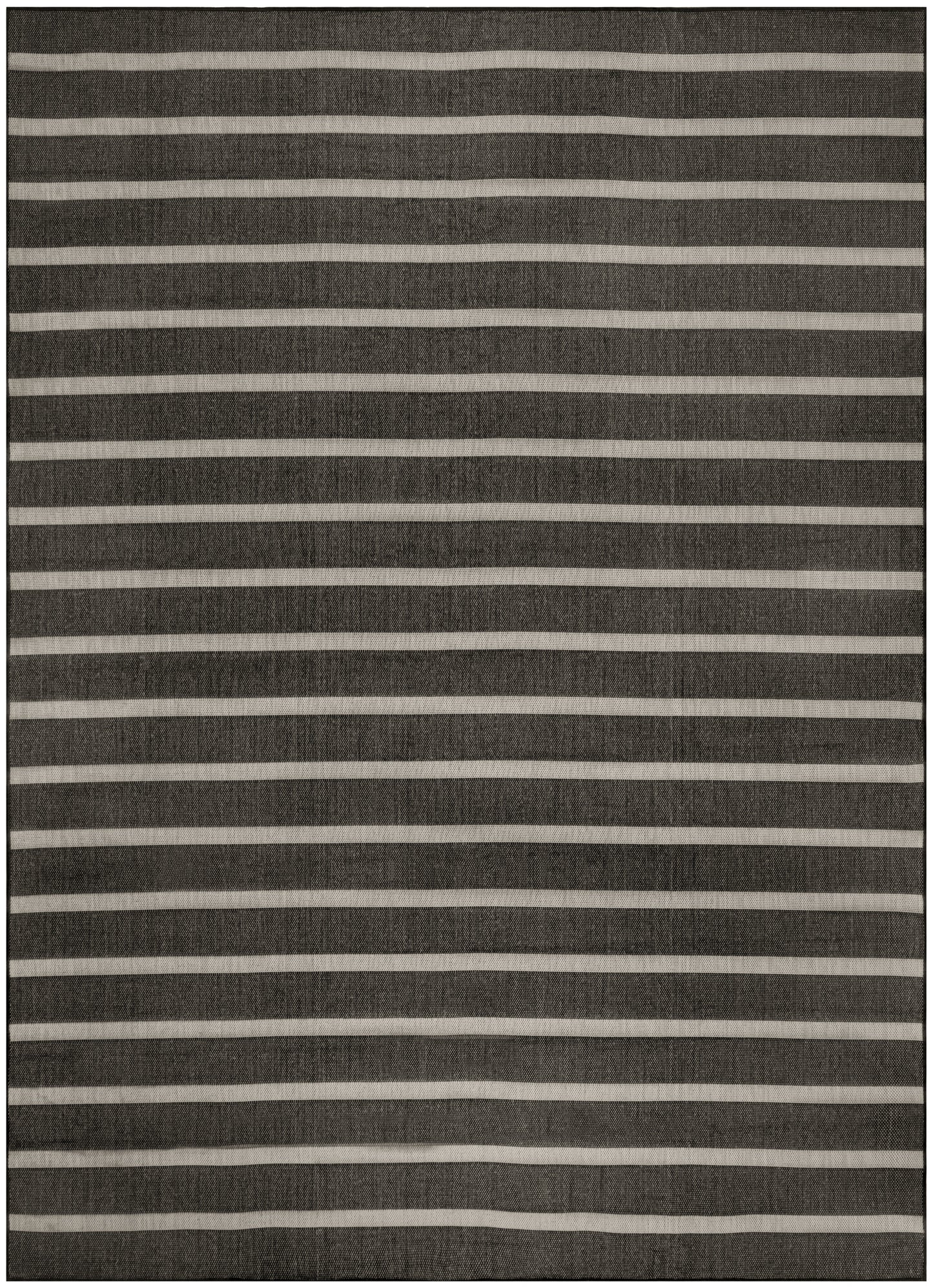 Nourison Positano 8' x 10' Black Ivory Modern Rug