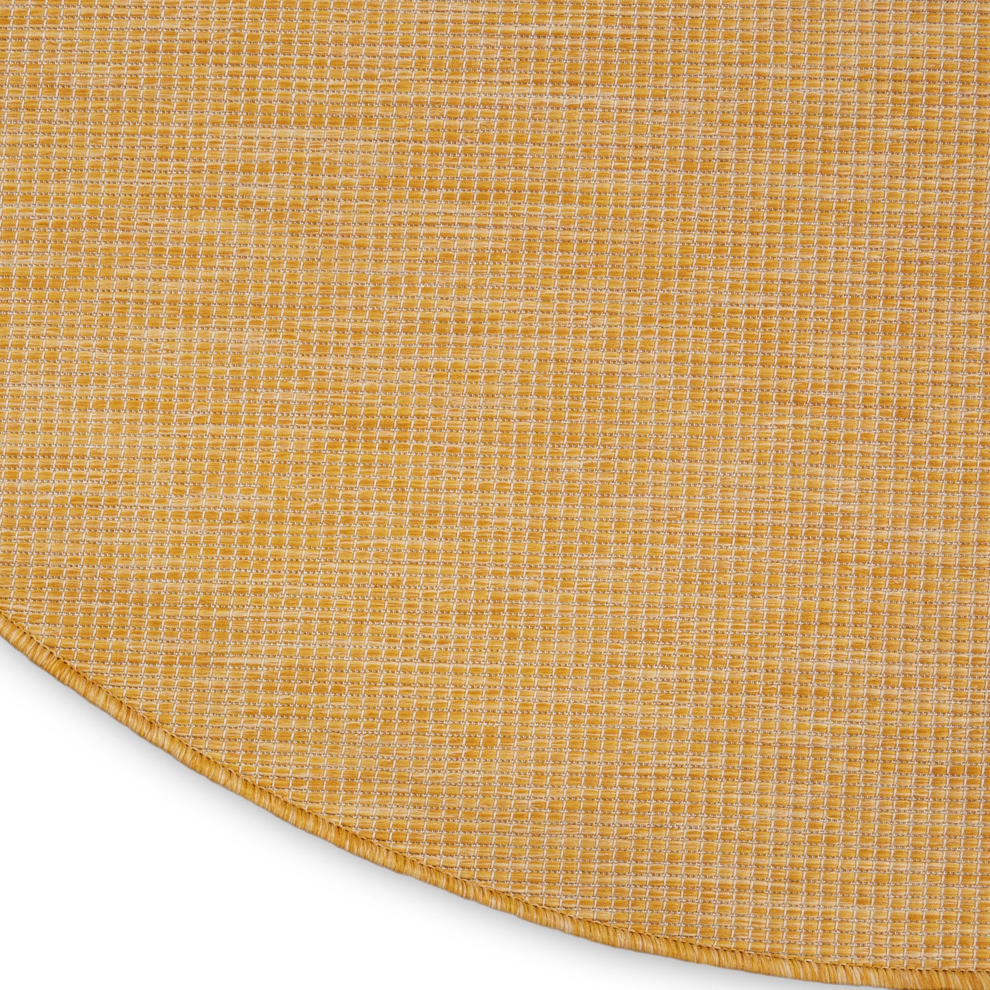 Nourison Positano 8' x Round Yellow Modern Rug