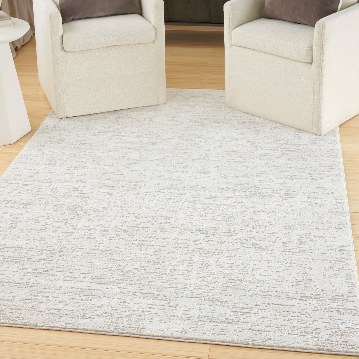 Nourison Dew 7'10" x 9'10" Ivory Beige Modern Indoor Rug